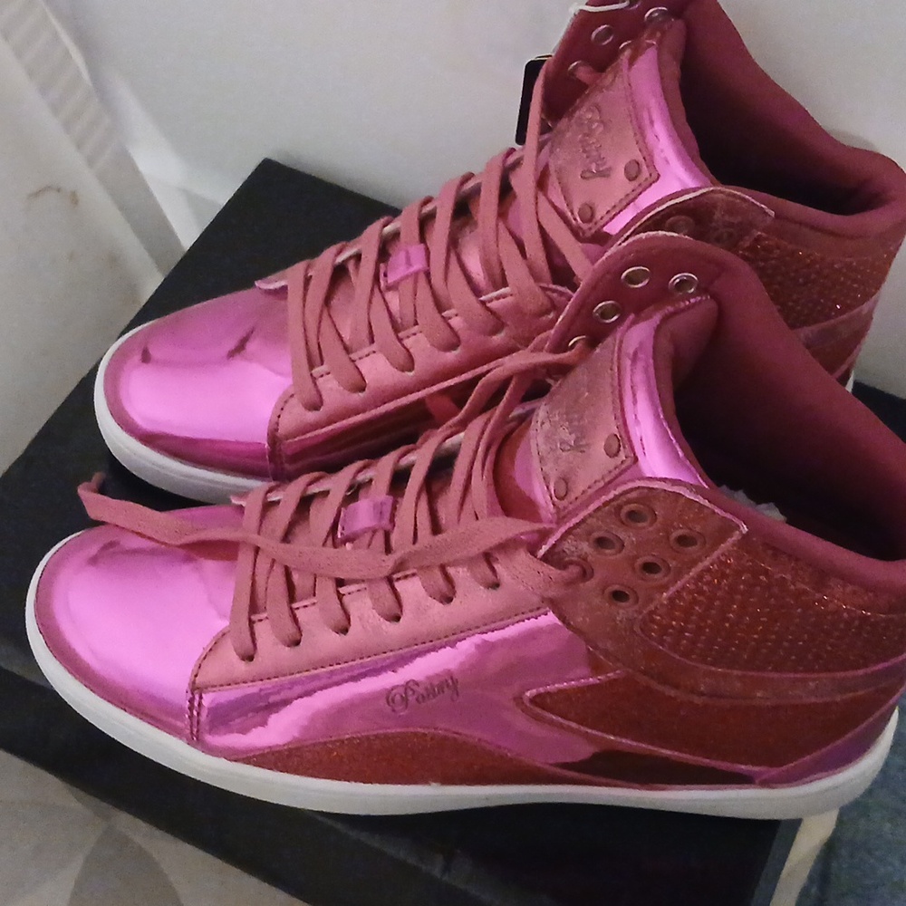 Pastry Fushia Pink Hi top Sneakers. Sz. 11M - Picture 2 of 5